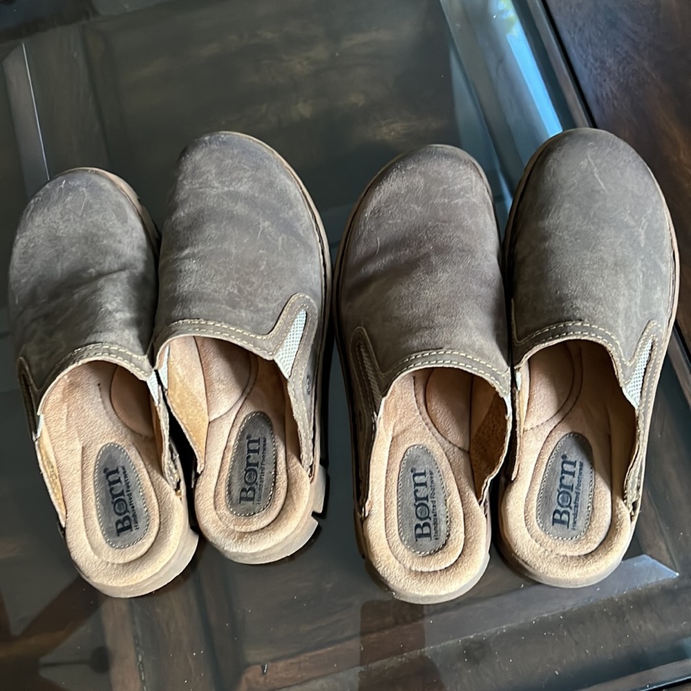 Born Maxim Taupe Avola Distressed Mule. - Picture 11 of 14